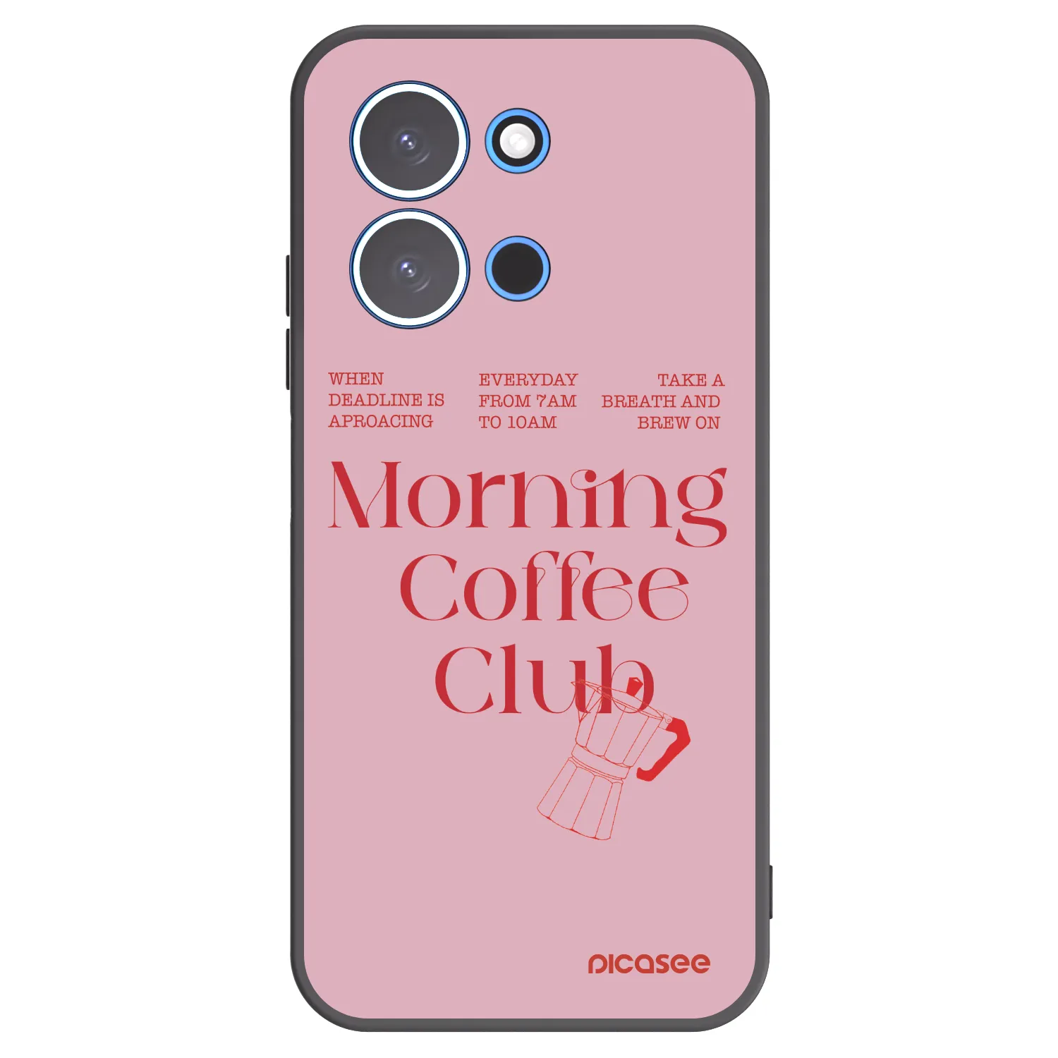 Picasee silikonowe czarne etui na Xiaomi Redmi 15C 4G - Morning