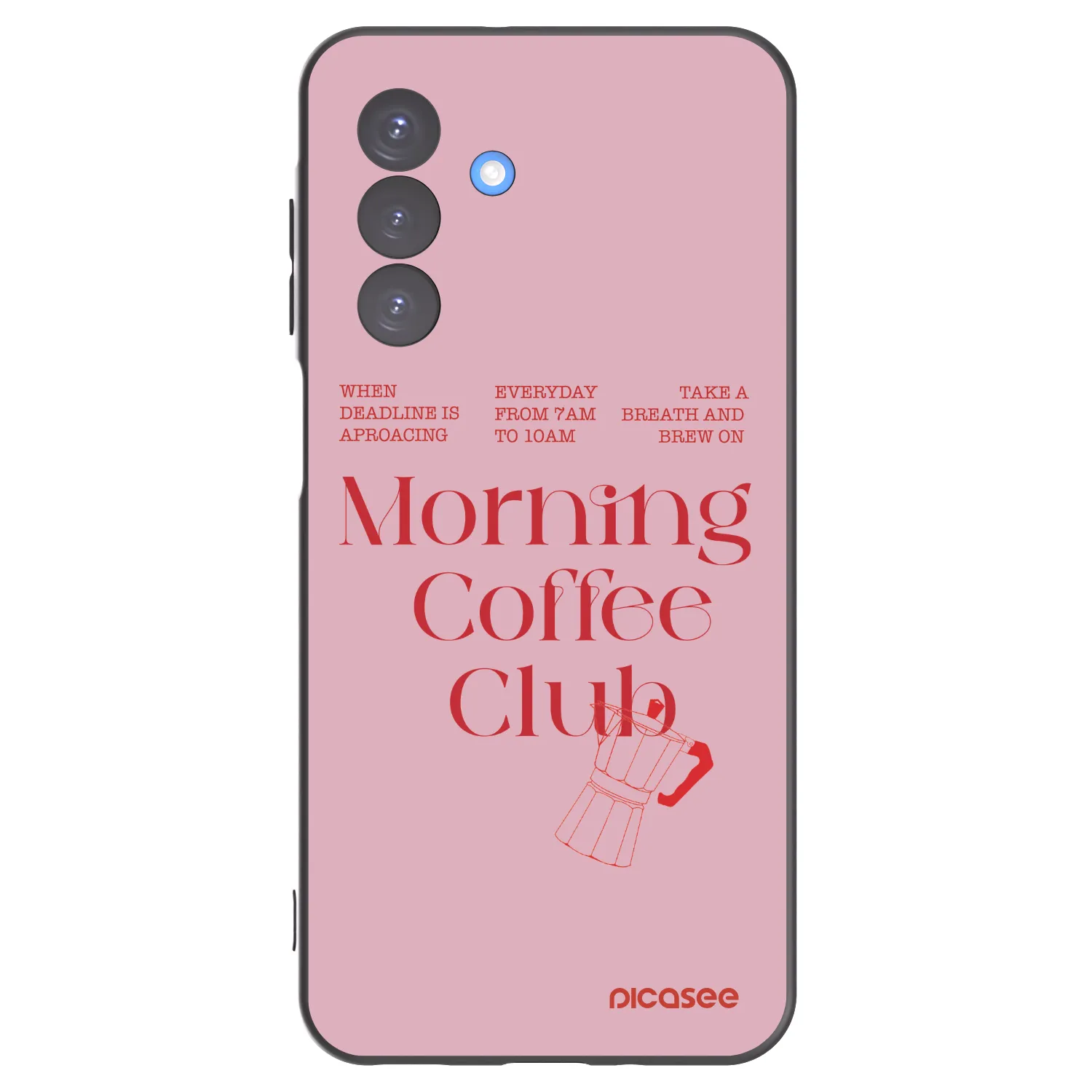 Picasee silikonowe czarne etui na Samsung Galaxy A17 5G - Morning
