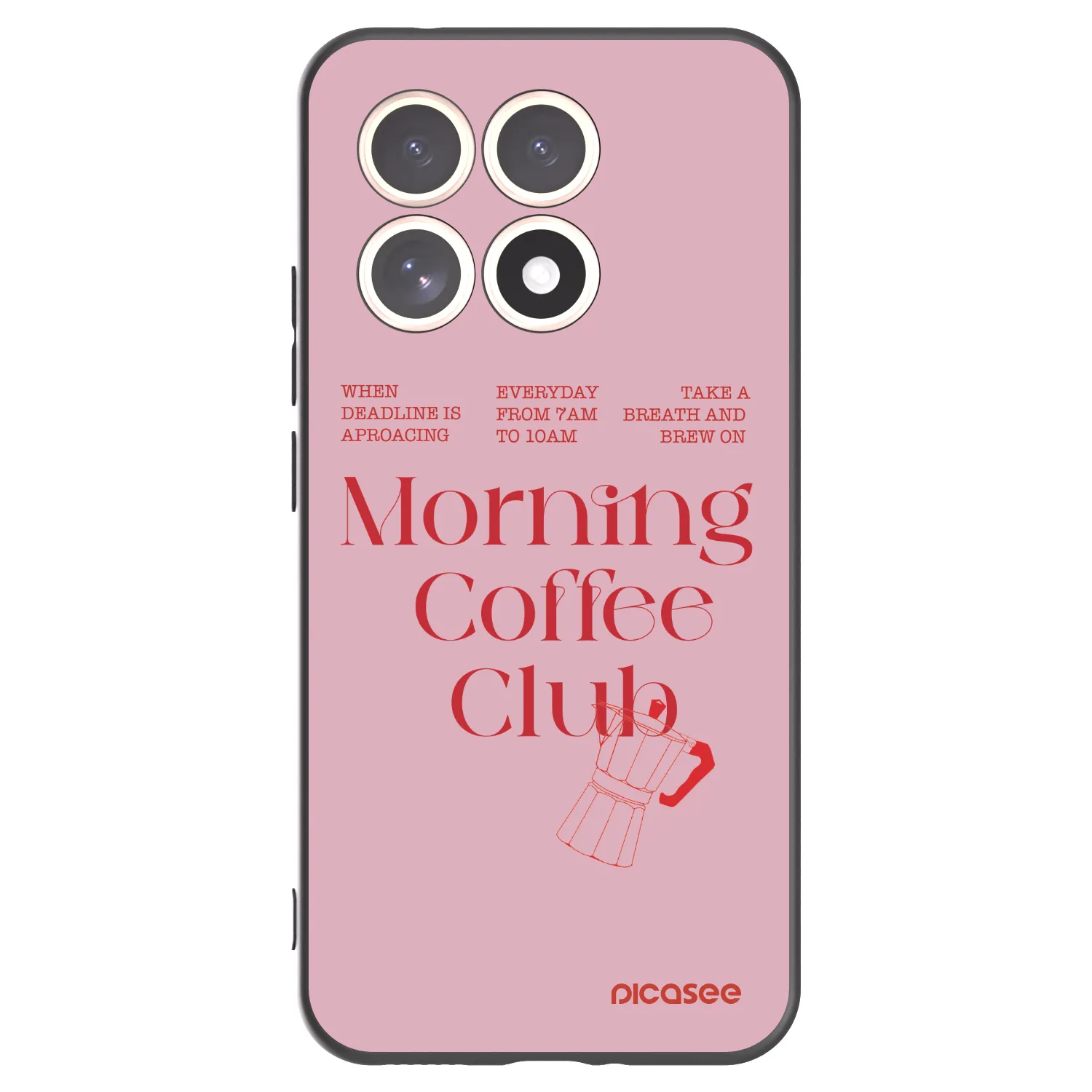 Picasee silikonowe czarne etui na Xiaomi 15T - Morning