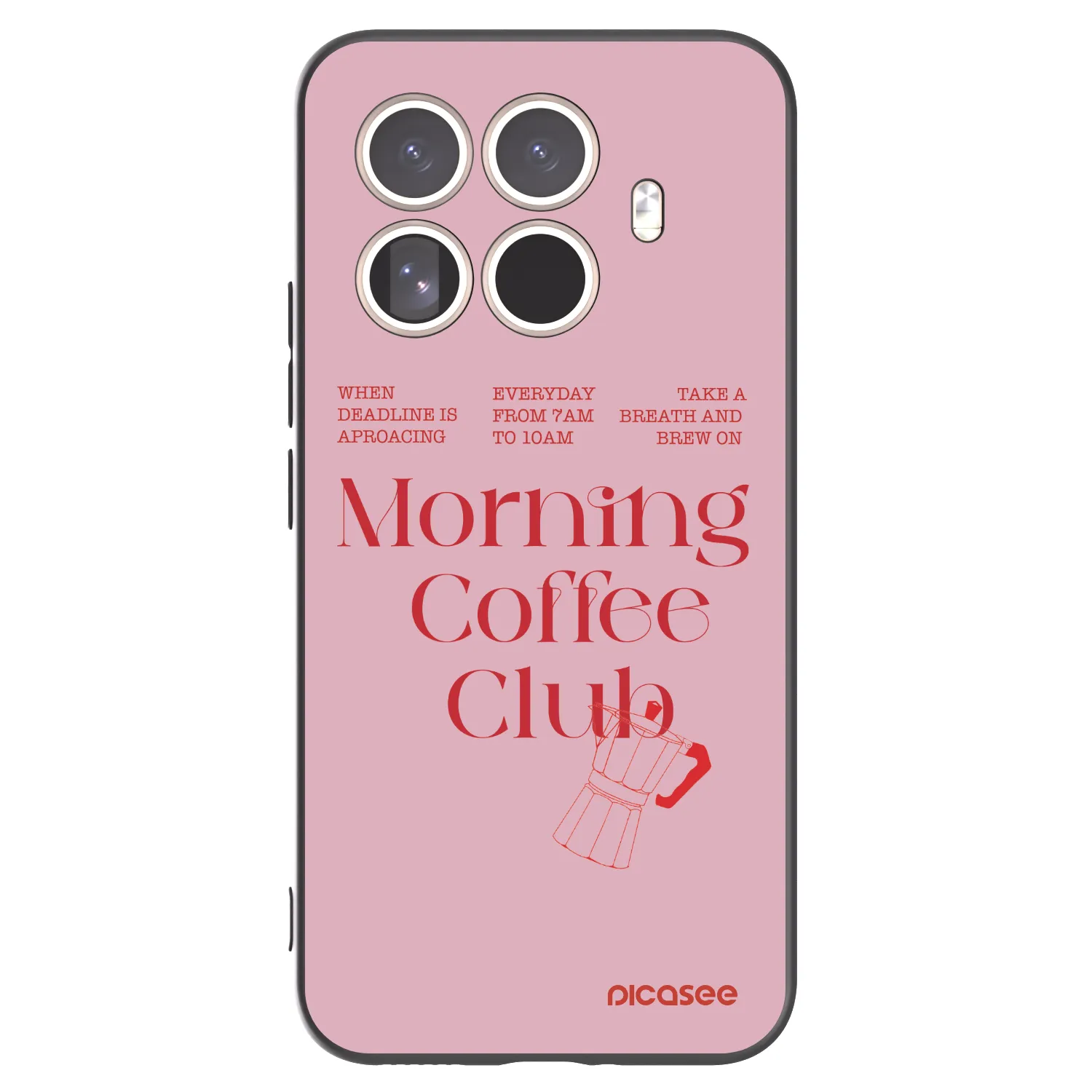 Picasee silikonowe czarne etui na Xiaomi 15T Pro - Morning