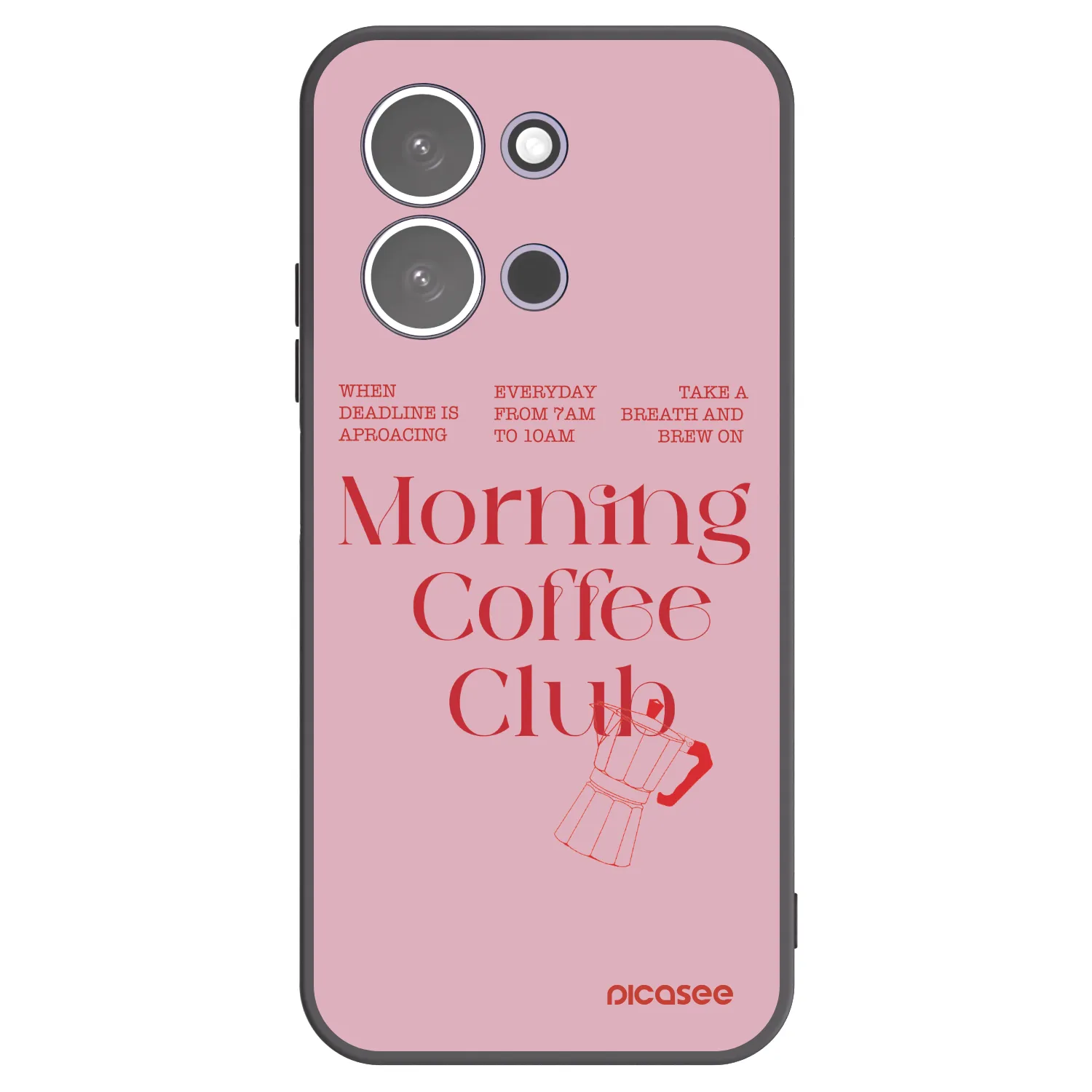 Picasee silikonowe czarne etui na Xiaomi Redmi 15C 5G - Morning