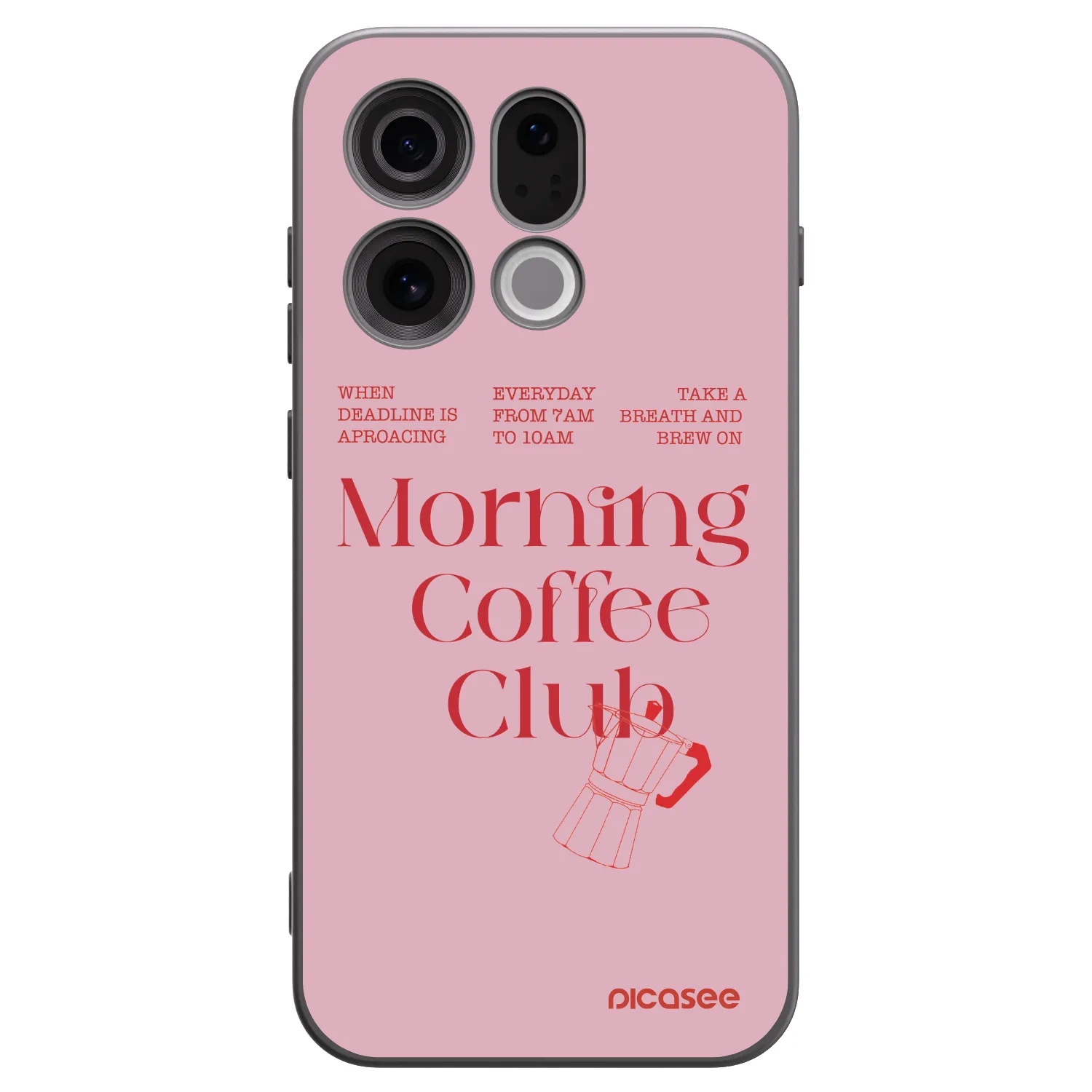 Picasee silikonowe czarne etui na OPPO Find X9 - Morning