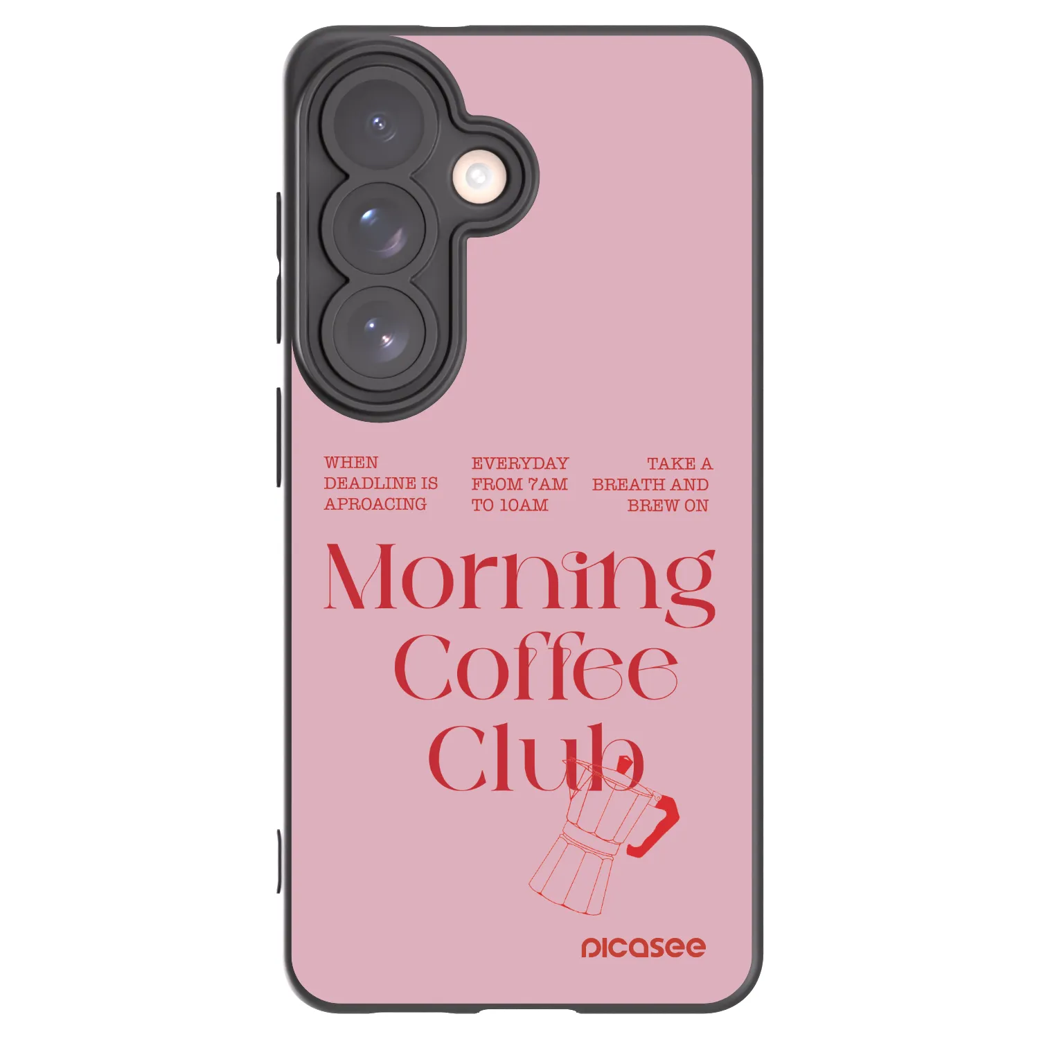 Picasee silikonowe czarne etui na Samsung Galaxy S26 - Morning