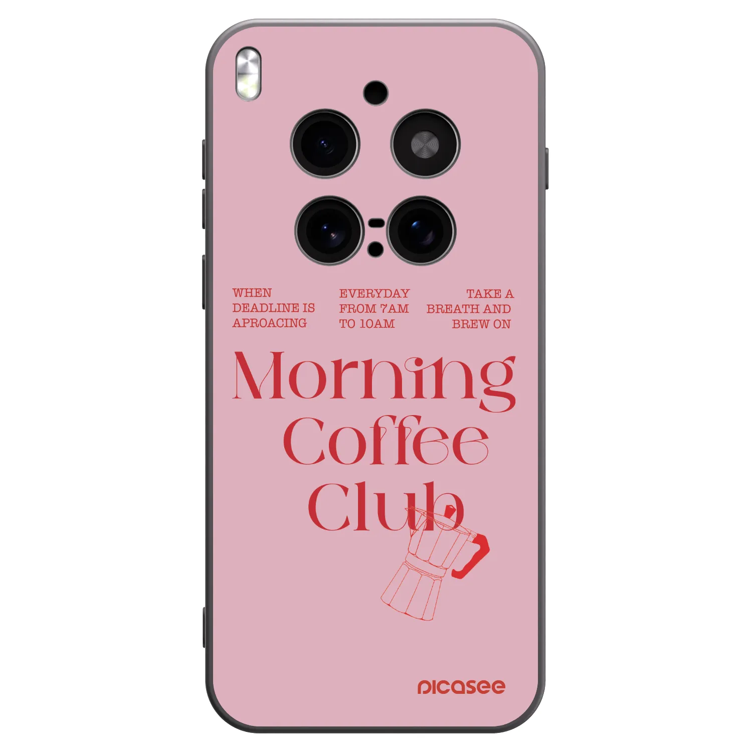 Picasee silikonowe czarne etui na Vivo X300 Pro - Morning