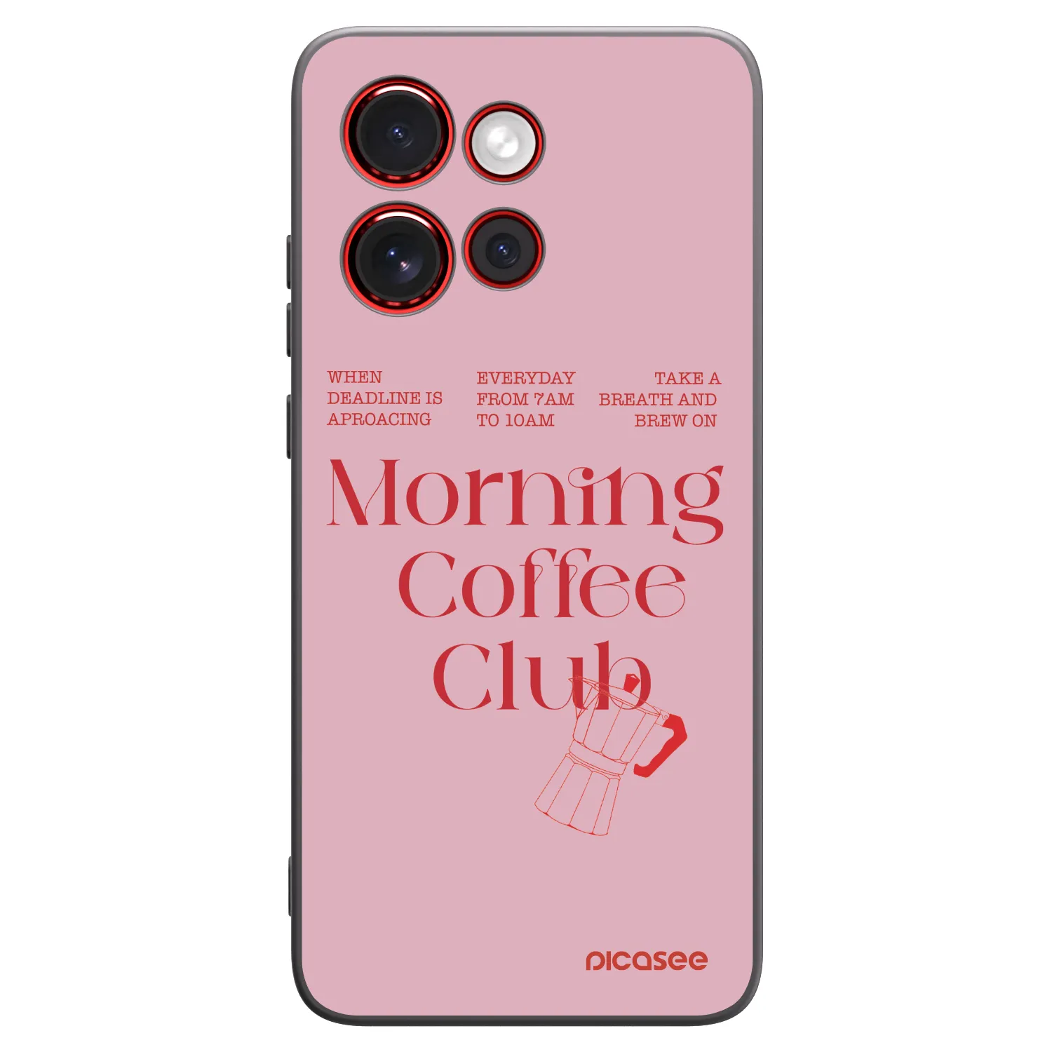 Picasee silikonowe czarne etui na Motorola Edge 60 Neo 5G - Morning