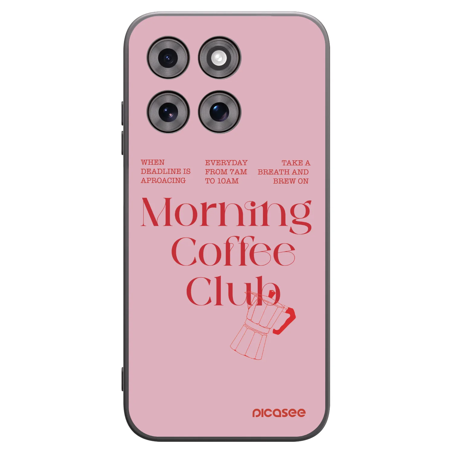 Picasee silikonowe czarne etui na Motorola Moto G77 - Morning