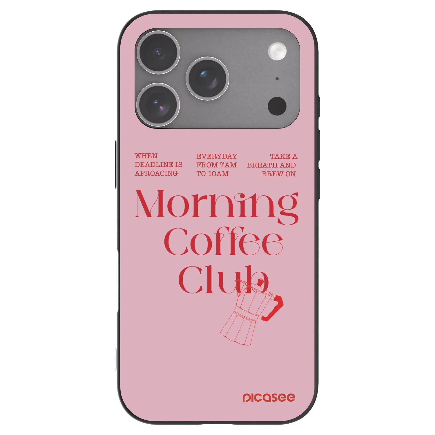 Picasee silikonowe czarne etui na Apple iPhone 18 Pro - Morning