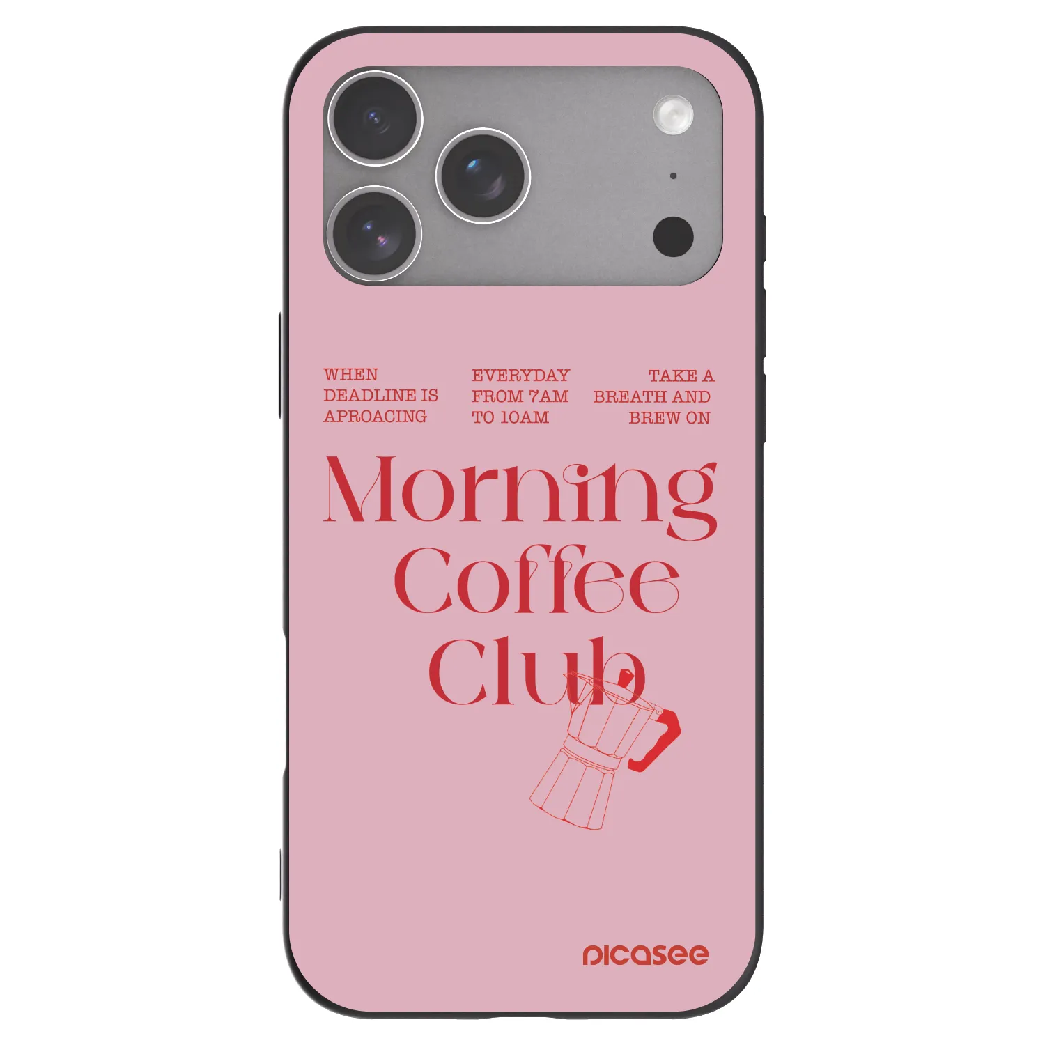Picasee silikonowe czarne etui na Apple iPhone 18 Pro Max - Morning