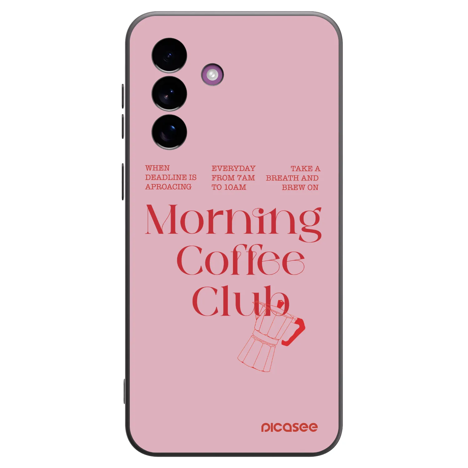 Picasee silikonowe czarne etui na Samsung Galaxy A37 - Morning