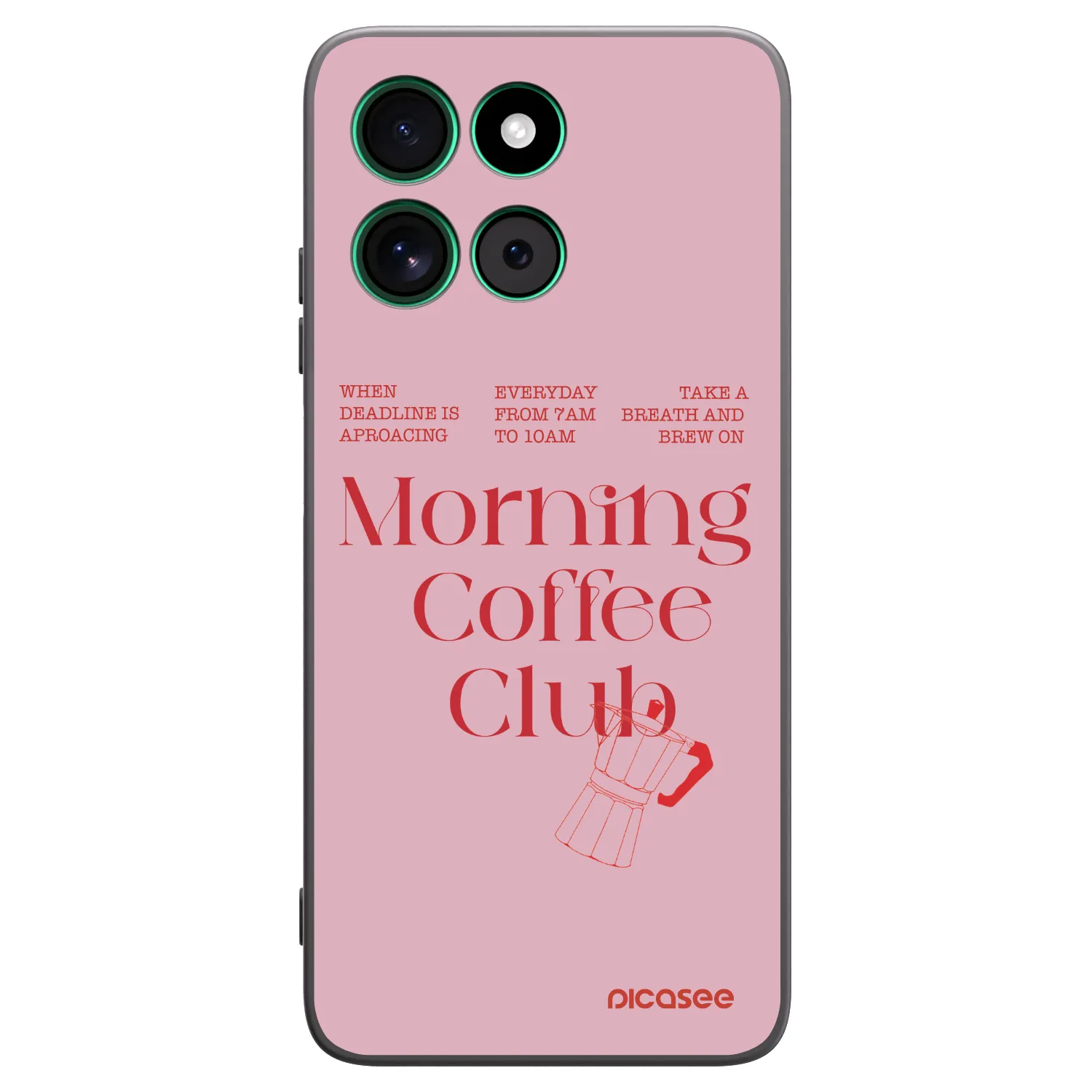Picasee silikonowe czarne etui na Motorola Moto G57 Power - Morning