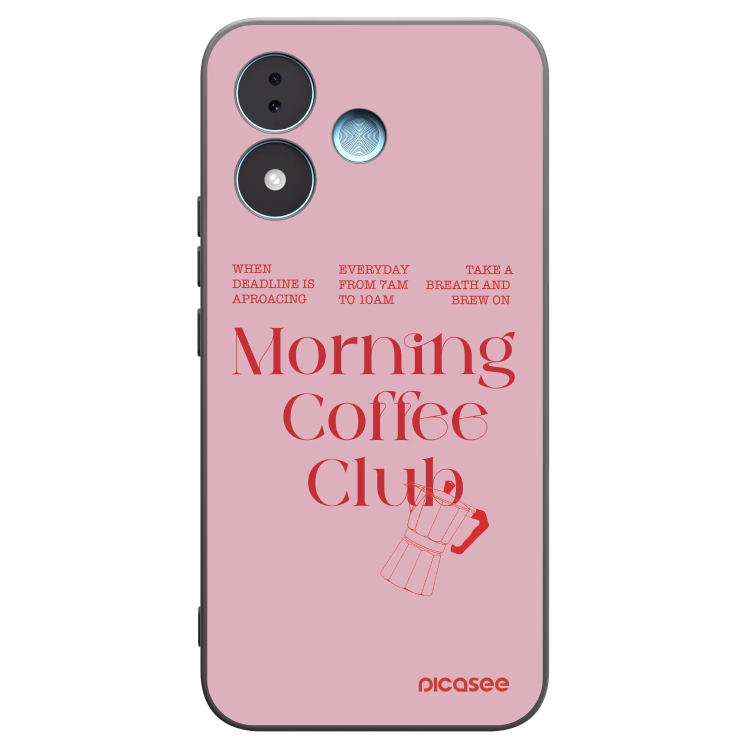 Picasee silikonowe czarne etui na Xiaomi Redmi Note 17 5G - Morning