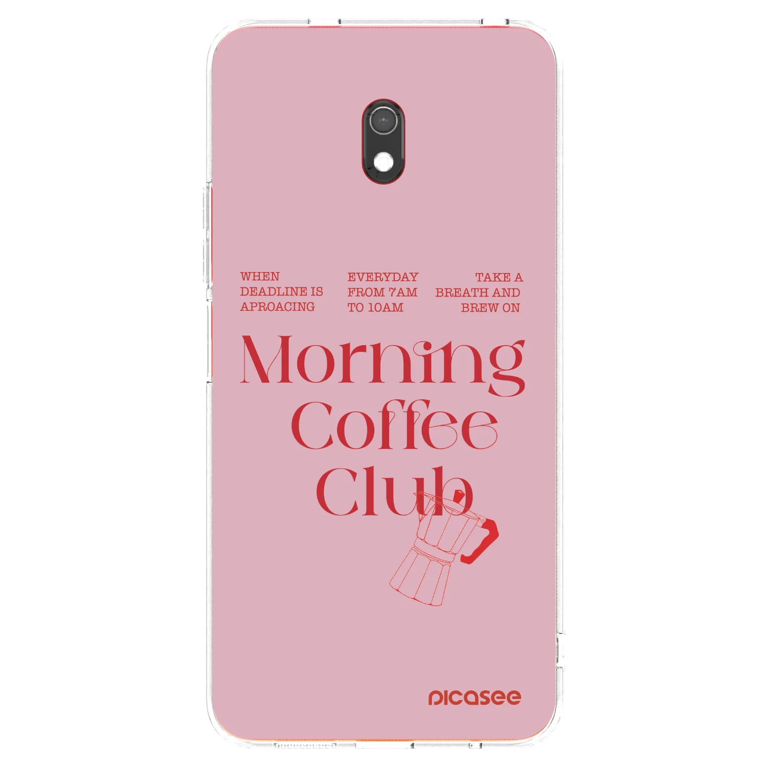 Picasee silikonowe przeźroczyste etui na Xiaomi Redmi 8A - Morning