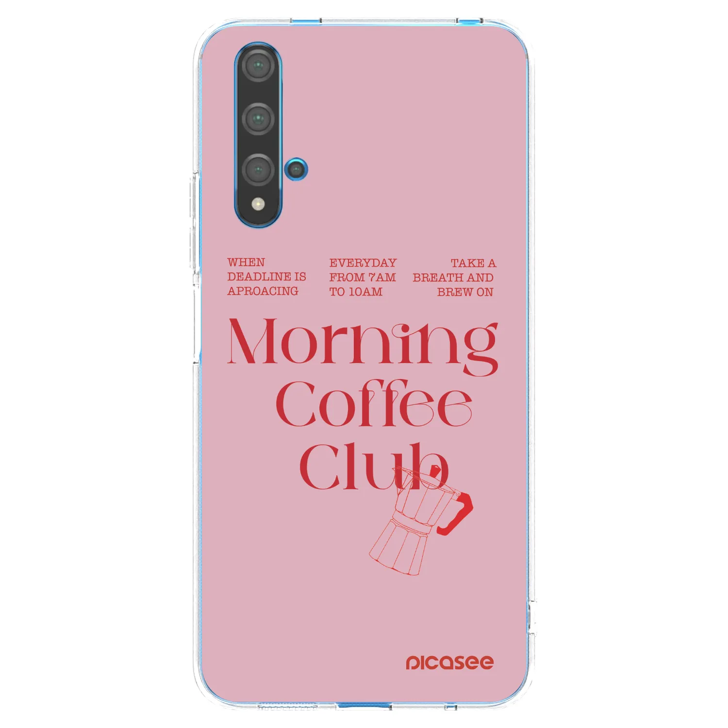 Picasee silikonowe przeźroczyste etui na Huawei Nova 5T - Morning