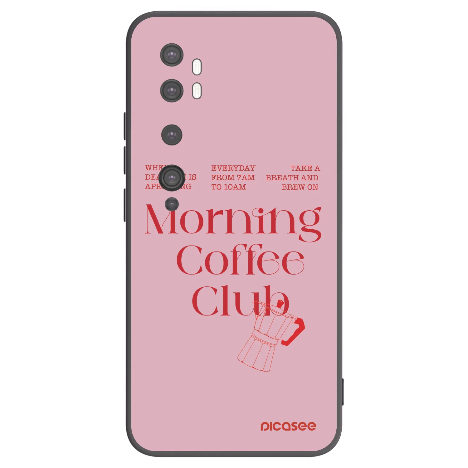 Picasee silikonowe czarne etui na Xiaomi Mi Note 10 (Pro) - Morning