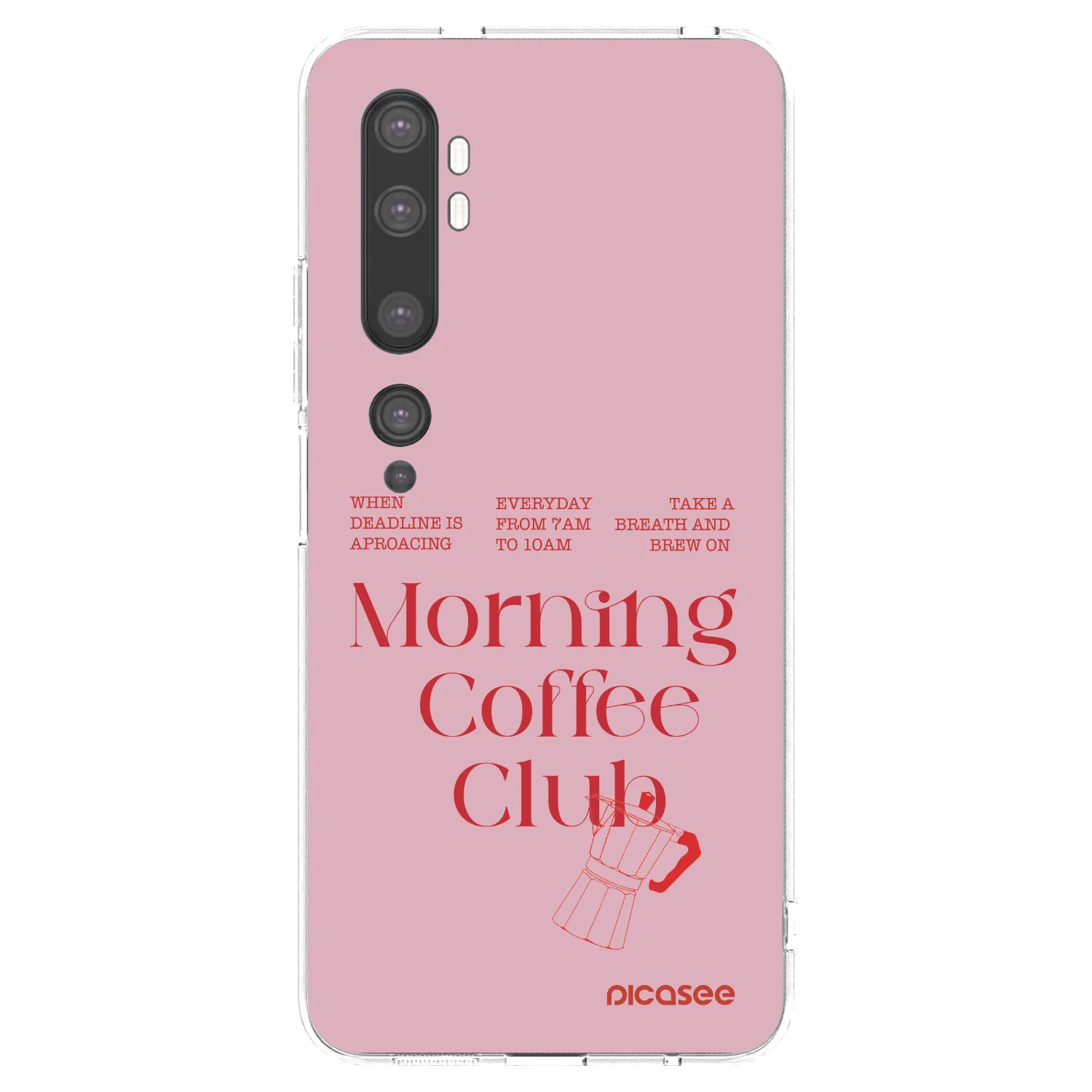 Picasee silikonowe przeźroczyste etui na Xiaomi Mi Note 10 (Pro) - Morning