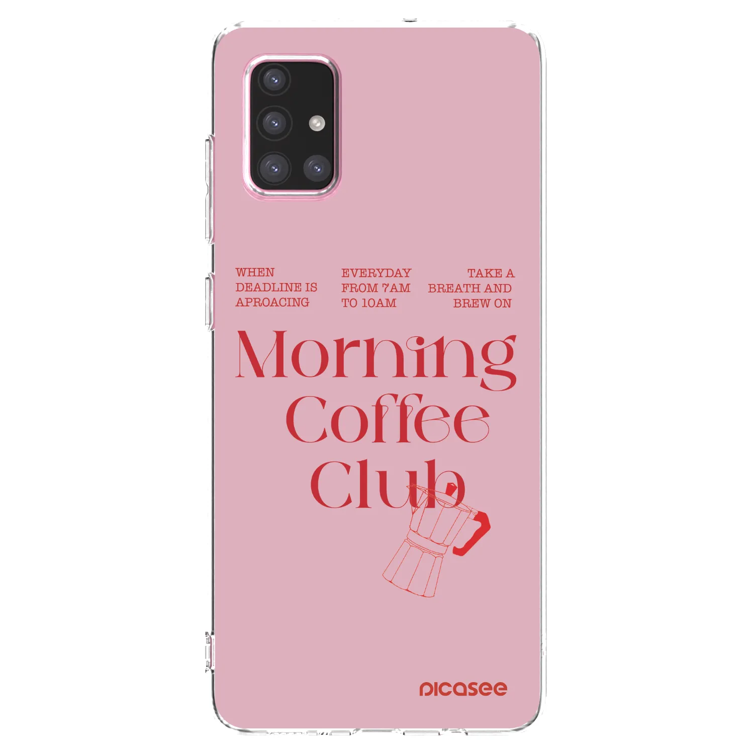 Picasee silikonowe przeźroczyste etui na Samsung Galaxy A71 A715F - Morning