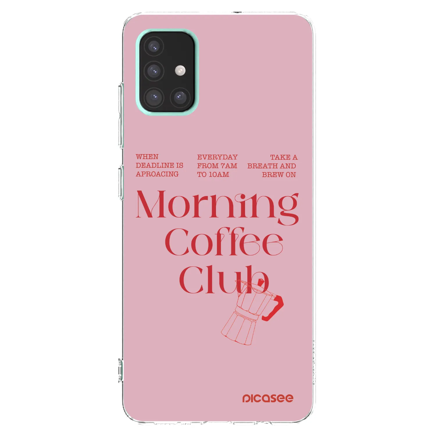 Picasee silikonowe przeźroczyste etui na Samsung Galaxy A51 A515F - Morning