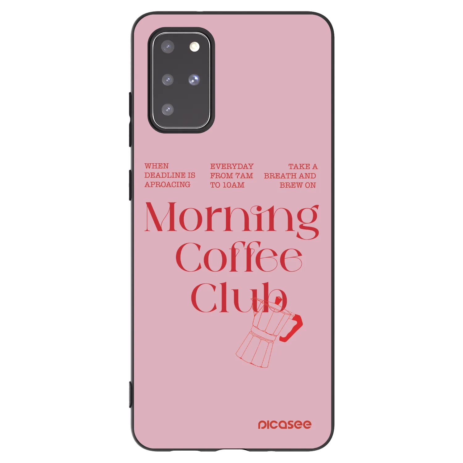 Picasee silikonowe czarne etui na Samsung Galaxy S20+ G985F - Morning