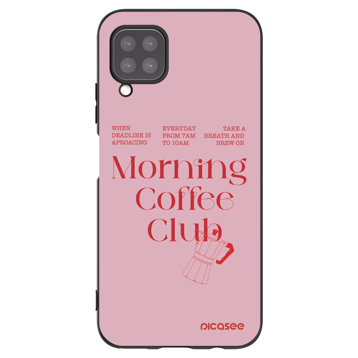 Picasee silikonowe czarne etui na Huawei P40 Lite - Morning