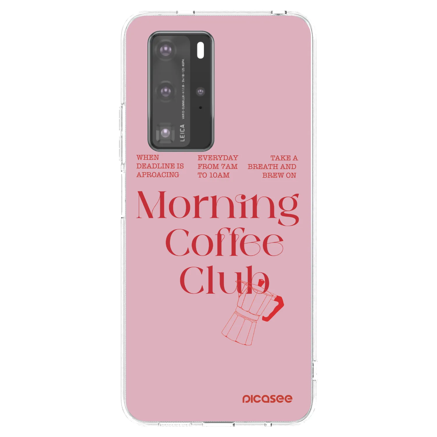 Picasee silikonowe przeźroczyste etui na Huawei P40 Pro - Morning