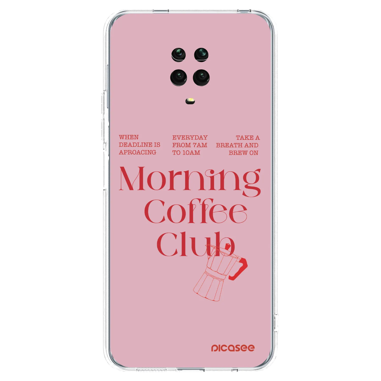 Picasee silikonowe przeźroczyste etui na Xiaomi Redmi Note 9 Pro - Morning