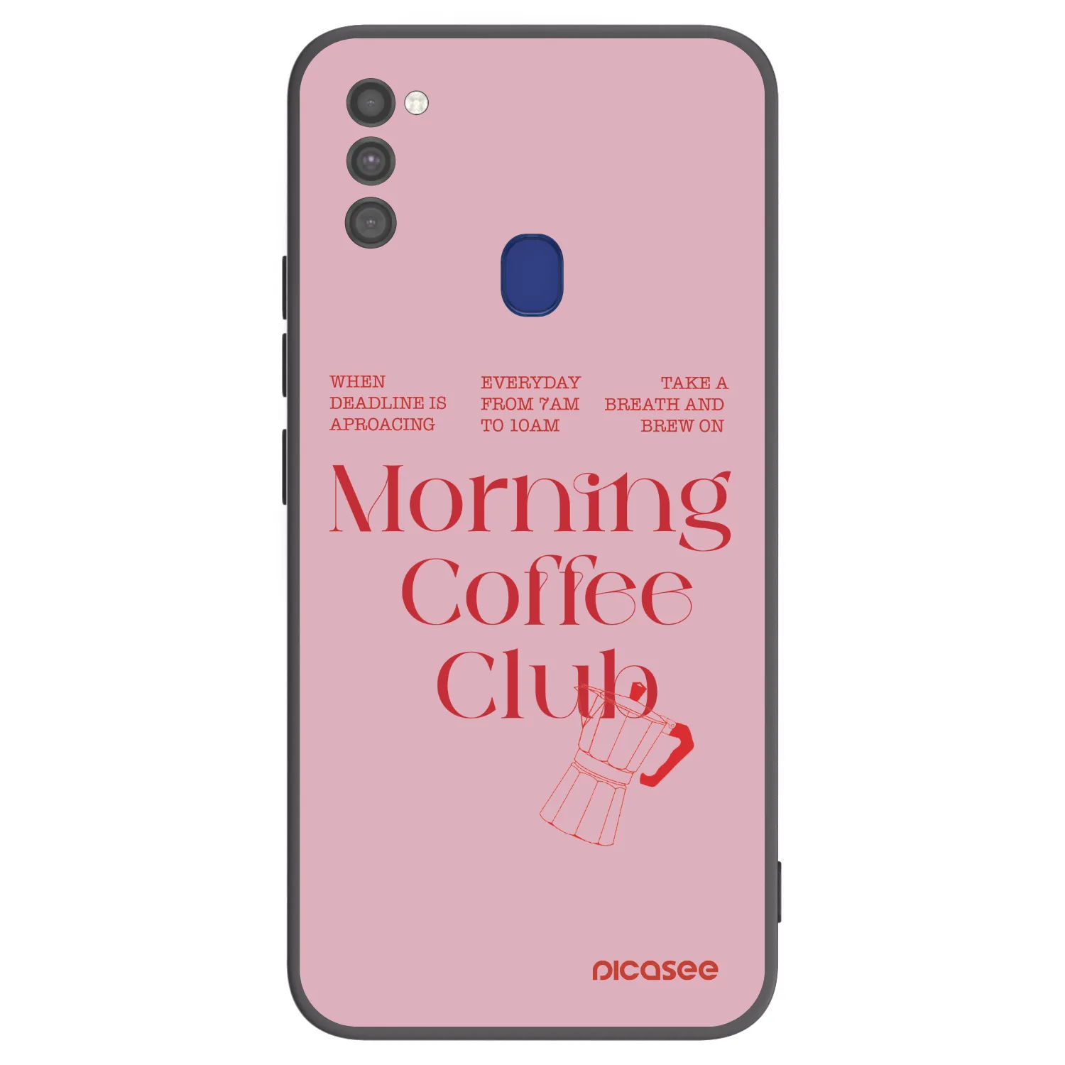 Picasee silikonowe czarne etui na Samsung Galaxy M21 M215F - Morning