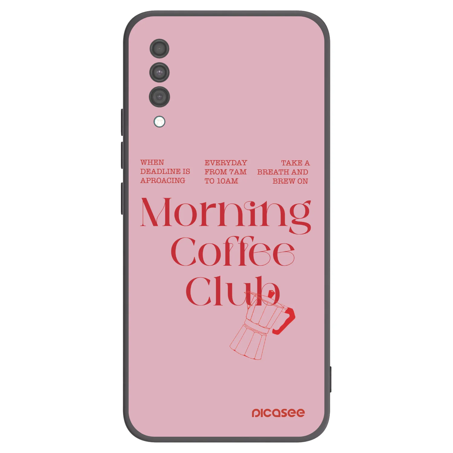 Picasee silikonowe czarne etui na Samsung Galaxy A30s A307F - Morning