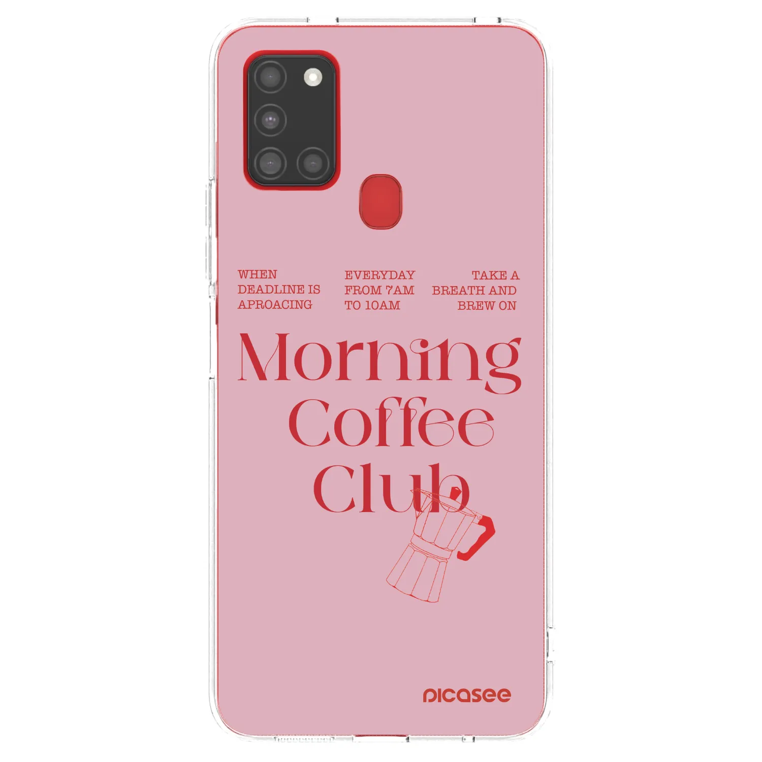 Picasee silikonowe przeźroczyste etui na Samsung Galaxy A21s - Morning