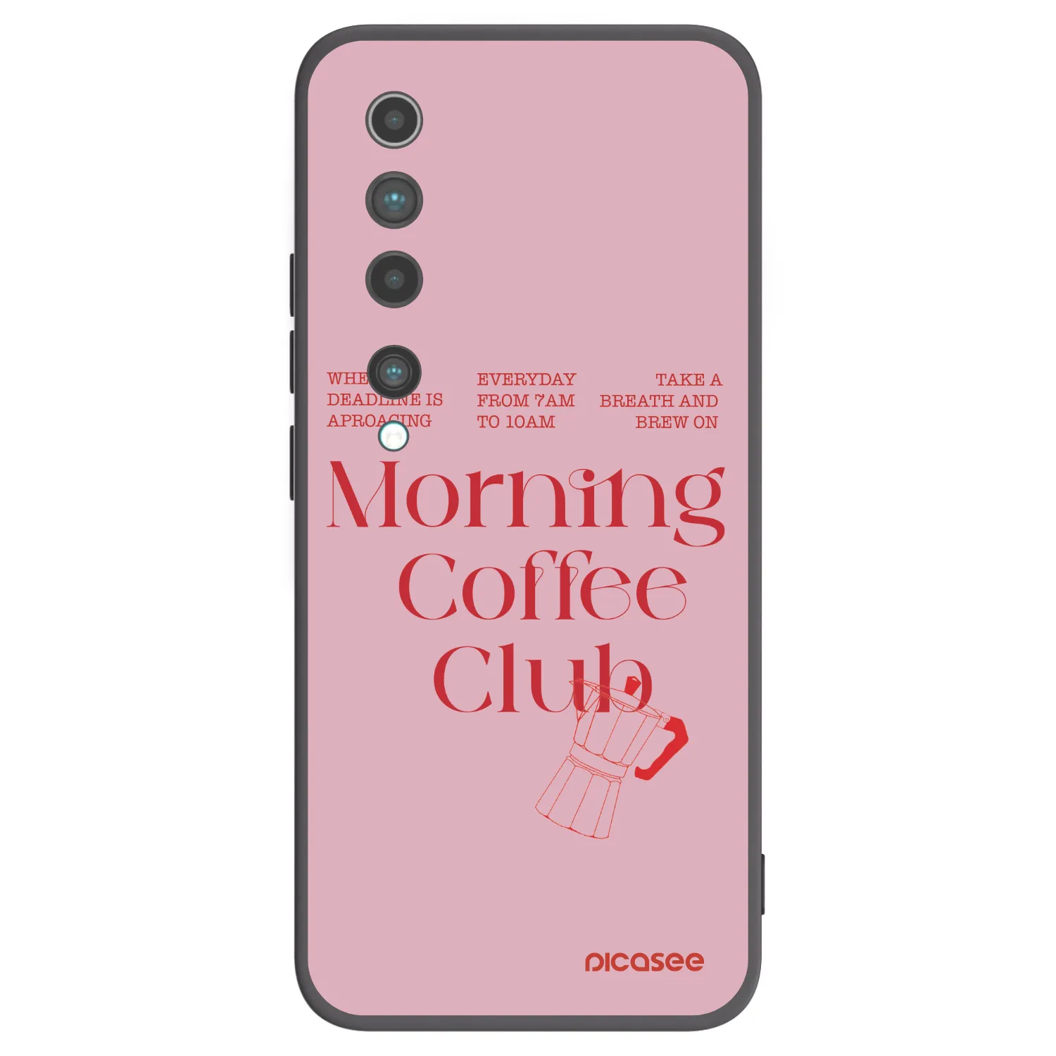 Picasee silikonowe czarne etui na Xiaomi Mi 10 - Morning