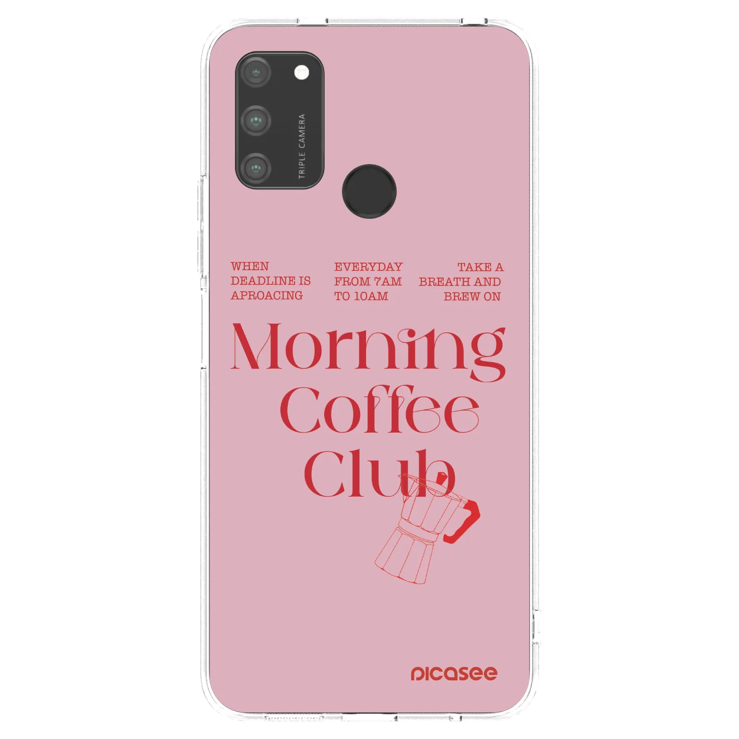 Picasee silikonowe przeźroczyste etui na Honor 9A - Morning