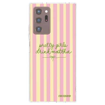 Picasee silikonowe przeźroczyste etui na Samsung Galaxy Note 20 Ultra - Pretty matcha
