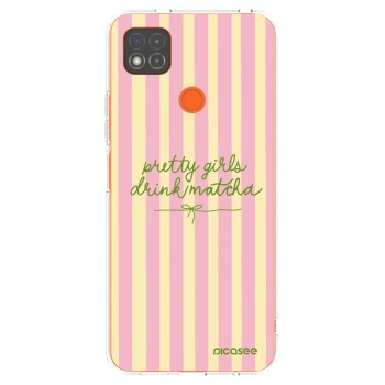 Picasee silikonowe przeźroczyste etui na Xiaomi Redmi 9C - Pretty matcha