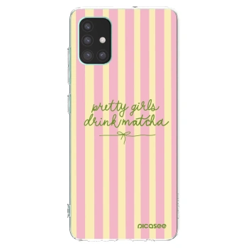 Picasee silikonowe przeźroczyste etui na Samsung Galaxy M51 M515F - Pretty matcha
