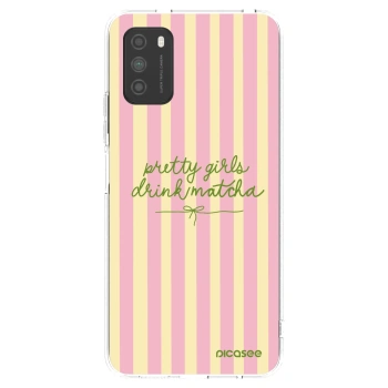 Picasee silikonowe przeźroczyste etui na Xiaomi Poco M3 - Pretty matcha