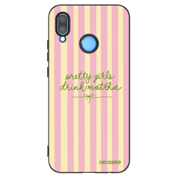 Picasee silikonowe czarne etui na Huawei P20 Lite - Pretty matcha