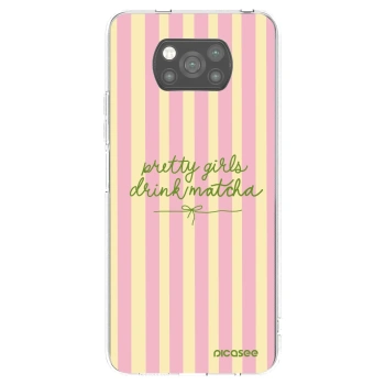 Picasee silikonowe czarne etui na Xiaomi Poco X3 Pro - Pretty matcha