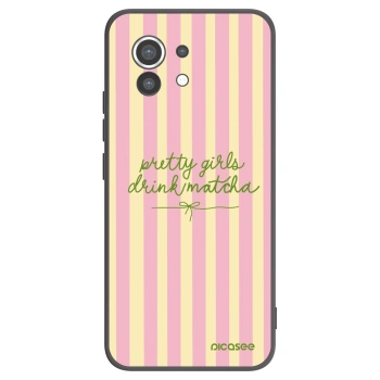 Picasee silikonowe czarne etui na Xiaomi Mi 11 - Pretty matcha