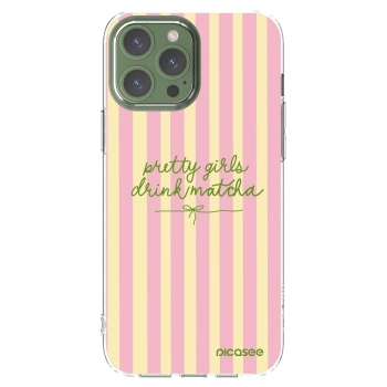 Picasee silikonowe przeźroczyste etui na Apple iPhone 13 Pro Max - Pretty matcha