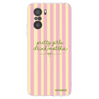 Picasee silikonowe przeźroczyste etui na Xiaomi Poco F3 - Pretty matcha