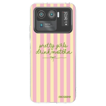 Picasee silikonowe przeźroczyste etui na Xiaomi Mi 11 Ultra - Pretty matcha