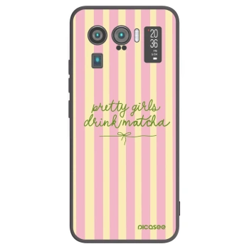 Picasee silikonowe czarne etui na Xiaomi Mi 11 Ultra - Pretty matcha