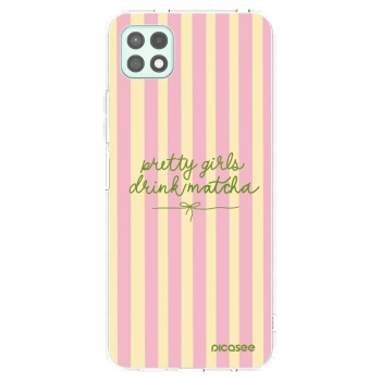 Picasee silikonowe przeźroczyste etui na Samsung Galaxy A22 A226B 5G - Pretty matcha