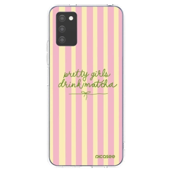 Picasee silikonowe przeźroczyste etui na Samsung Galaxy A02s A025G - Pretty matcha