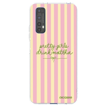 Picasee silikonowe przeźroczyste etui na Realme 7 - Pretty matcha