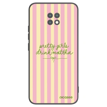Picasee silikonowe czarne etui na Xiaomi Redmi Note 9T - Pretty matcha