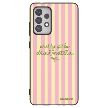 Picasee silikonowe czarne etui na Samsung Galaxy A52s 5G A528B - Pretty matcha
