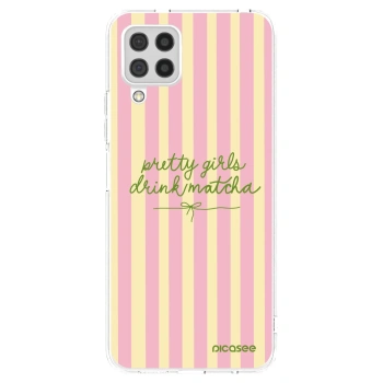 Picasee silikonowe przeźroczyste etui na Samsung Galaxy A22 A225F 4G - Pretty matcha