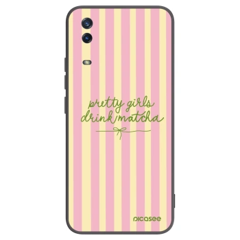 Picasee silikonowe czarne etui na Vivo Y11s - Pretty matcha