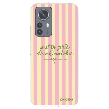 Picasee silikonowe przeźroczyste etui na Xiaomi 12 Pro - Pretty matcha
