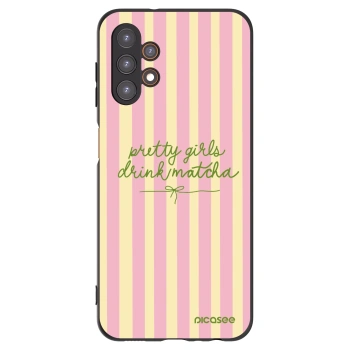 Picasee silikonowe czarne etui na Samsung Galaxy A13 4G A135 - Pretty matcha